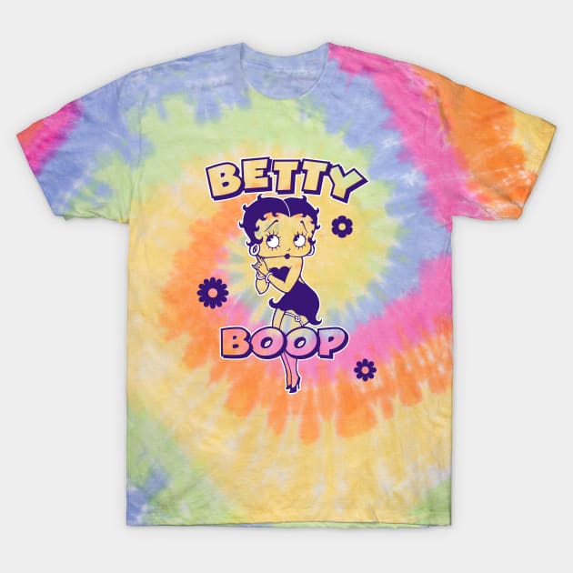 Betty Boop - groovy tie dye T-Shirt by KERZILLA